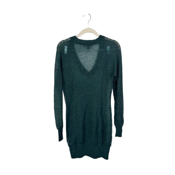 Peppe peluso knit sweater dress size M mohair semi sheer goblin‎ fairy earthy - Picture 2 of 5